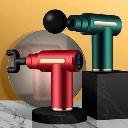 Massageador Profissional Muscular Pistola c/ LED Alta Frequência - Elétrico - Massagem Profunda e Relaxante - Image 2