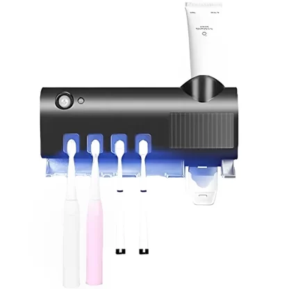 Esterilizador e Aplicador Pasta de Dente Dispenser Porta Escovas - Esteriliza Suas Escovas Com UV A - Novidade VOLERIS - Image 3