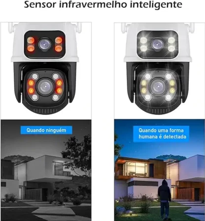 Câmera Segurança WI-FI Smart Lente Dupla A28b Externa IP ICSE - Cobertura Panorâmica 360º - Image 3