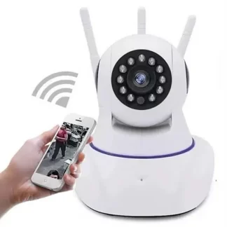 Câmera IP de Segurança 360 WiFi HD Visão Noturna e Audio Bidirecional - 1.3MP - HD 720p
