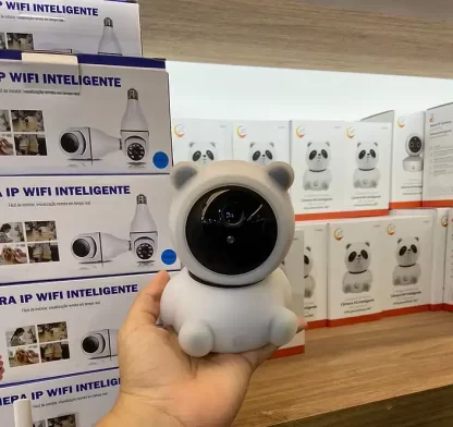 Câmera IP Urso Panda WiFi 360 Inteligente Com Áudio + Visão Noturna + Detecção Movimento - Seus Filhos Seguros - Image 7