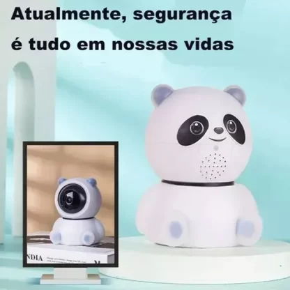 Câmera IP Urso Panda WiFi 360 Inteligente Com Áudio + Visão Noturna + Detecção Movimento - Seus Filhos Seguros - Image 5