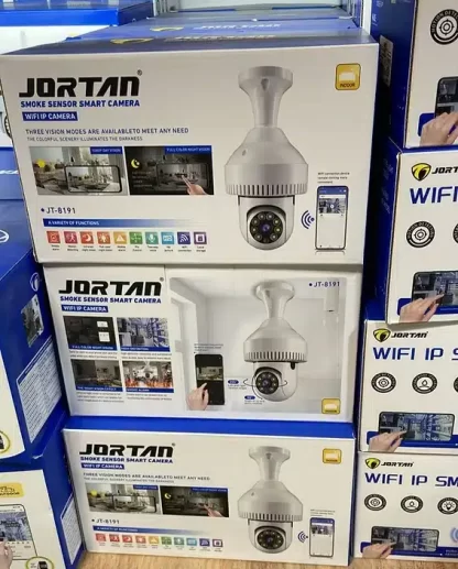 Câmera IP Segurança WiFi 360 Lâmpada Full HD 1080 JT-8191 com Detector de Fumaça, Sensor Movimento Áudio - Image 7