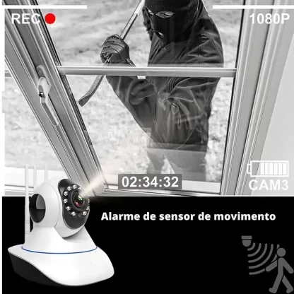 Câmera IP de Segurança 360 WiFi HD Visão Noturna e Audio Bidirecional - 1.3MP - HD 720p - Image 4