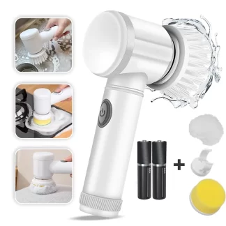 Escova Elétrica Rotativa De Limpeza Sem Fio Multiuso 3 em 1 USB Limpe sua Louça, Cozinha, Banheiro