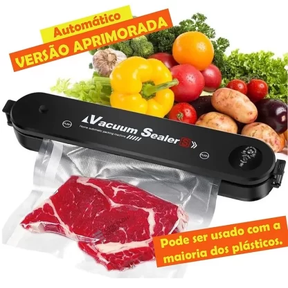 Seladora à Vácuo Portátil para Armazenar Alimentos e Proteger seus Objetos Livres de Poeira - 110V