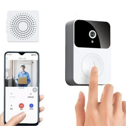 Campainha Com Câmera Vídeo s/ Fio Wi-Fi HD conectada ao Celular - Segurança e Conforto na Mão - Image 2